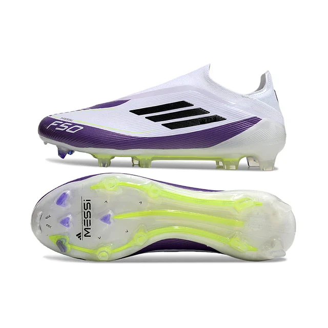 BOTA DE FUTBOL ADIDAS F50 ELITE FG - BLANCO/PÚRPURA