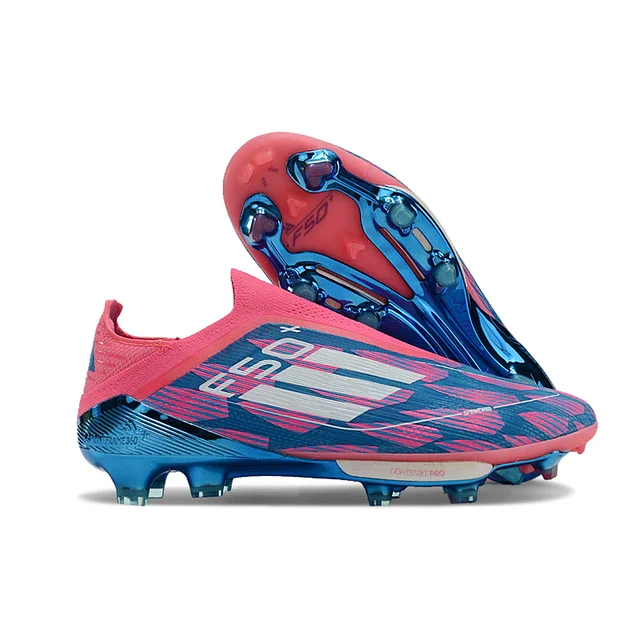 BOTA DE FUTBOL ADIDAS F50 ELITE FG - AZUL/ROSA
