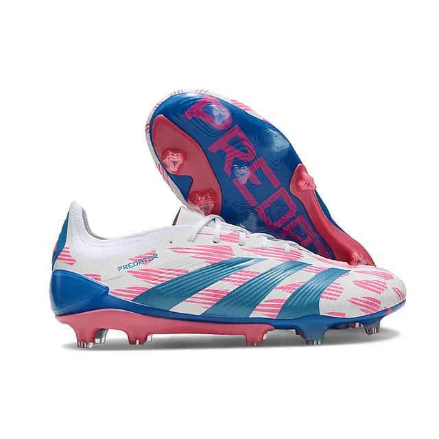 BOTA DE FUTBOL ADIDAS PREDATOR TONGUE FG ELITE - AZUL/ROSA
