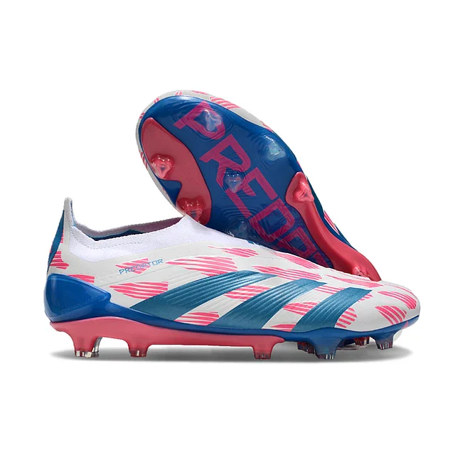 BOTA DE FUTBOL ADIDAS PREDATOR TONGUE FG ELITE - AZUL/ROSA