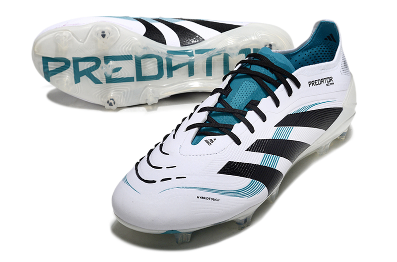 BOTA DE FUTBOL ADIDAS PREDATOR TONGUE FG ELITE - BLANCO/AZUL